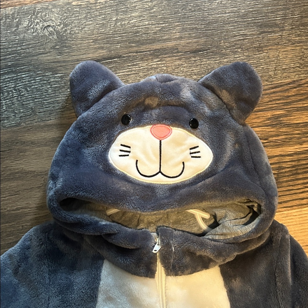 Cat Fleece Hoodie Costume 12-18m